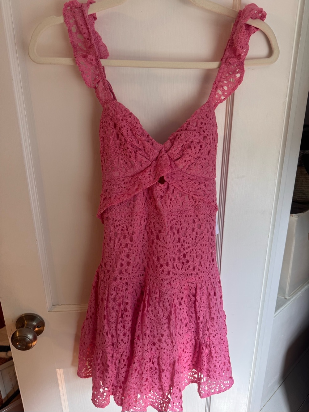 American Threads Pink Crochet Sundress